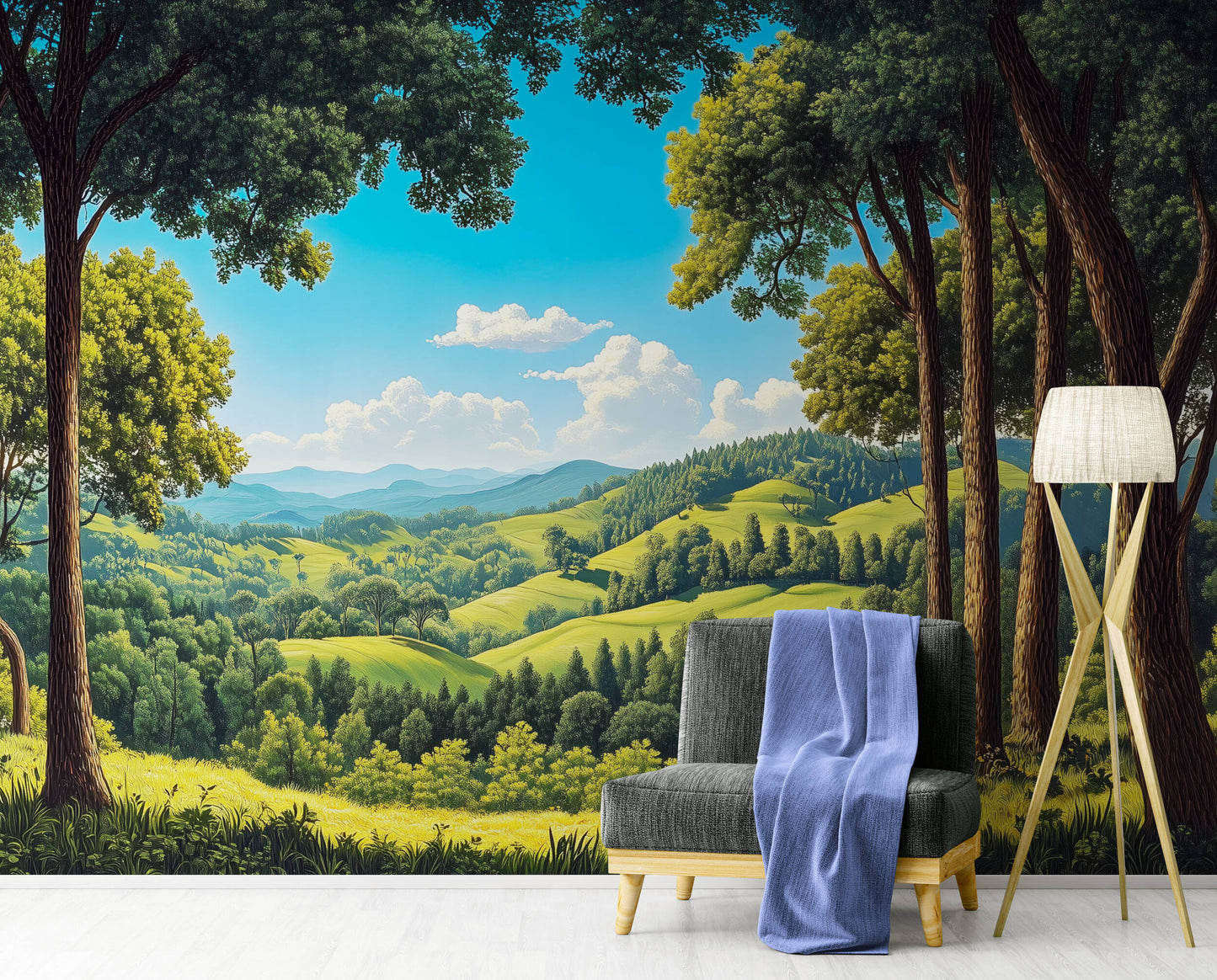 Forest Wallpaper - Peel and Stick Polyester
