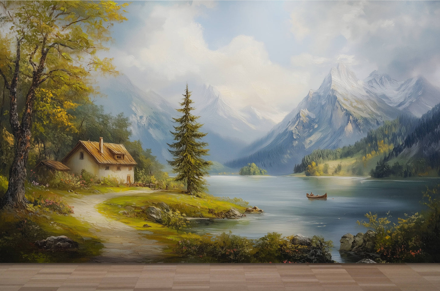 Mountain Wall Mural - Peel and Stick Polyester