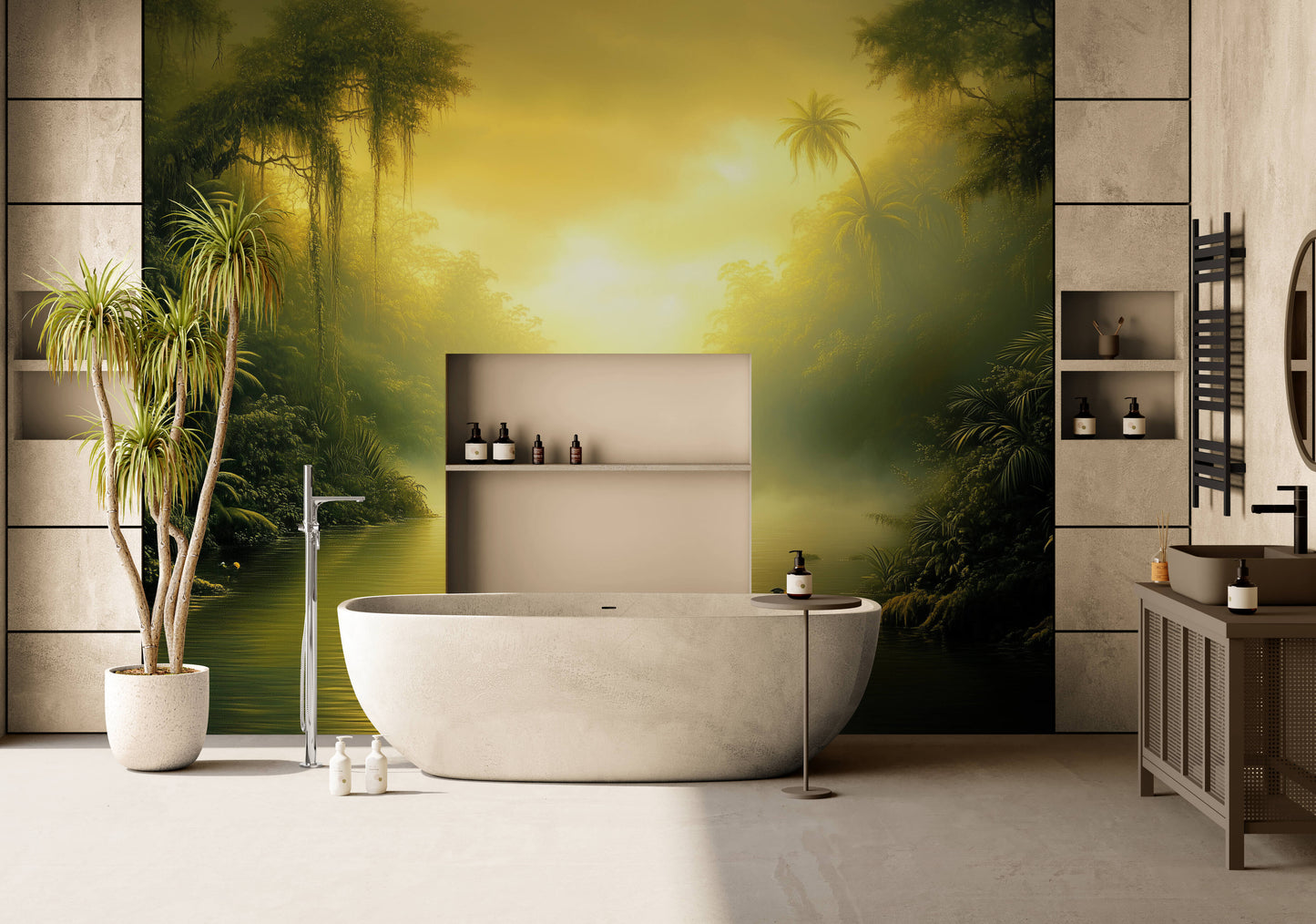 Jungle Wallpaper - Rain Forest Wallpaper - Peel and Stick Polyester