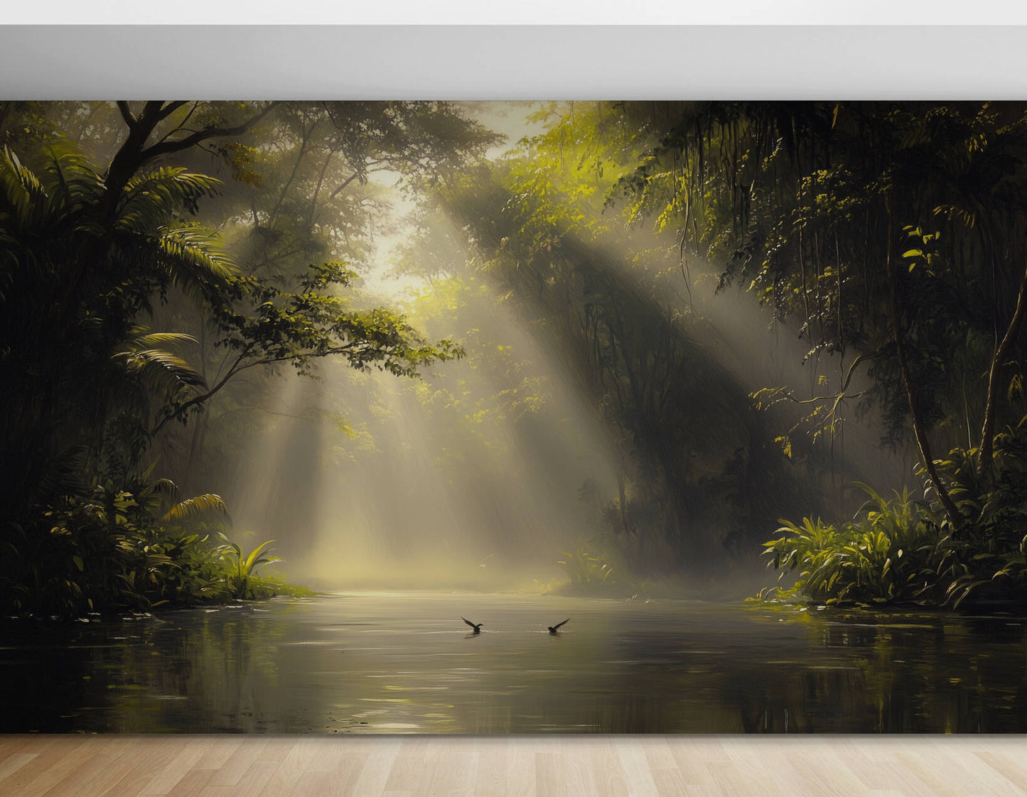 Jungle Wallpaper - Rain Forest Wallpaper - Peel and Stick Polyester
