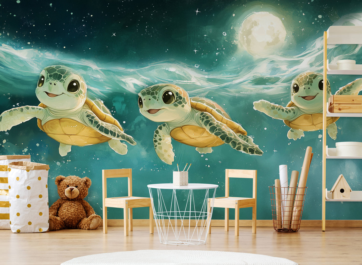 Kids Wallpaper - Ocean and underwater wallpaper (design-7)