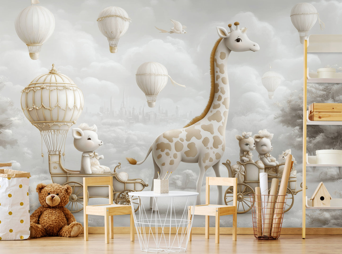 Kids Wallpaper - Cute Creatures (design-3)