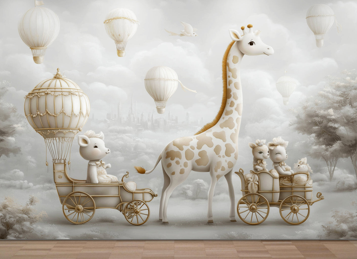 Kids Wallpaper - Cute Creatures (design-3)
