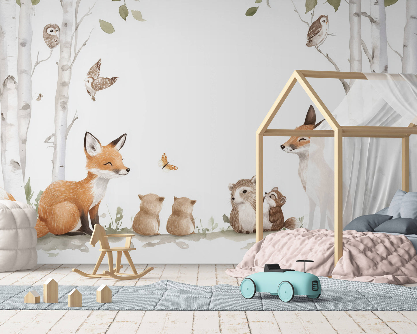Kids Wallpaper - Woodland Animals