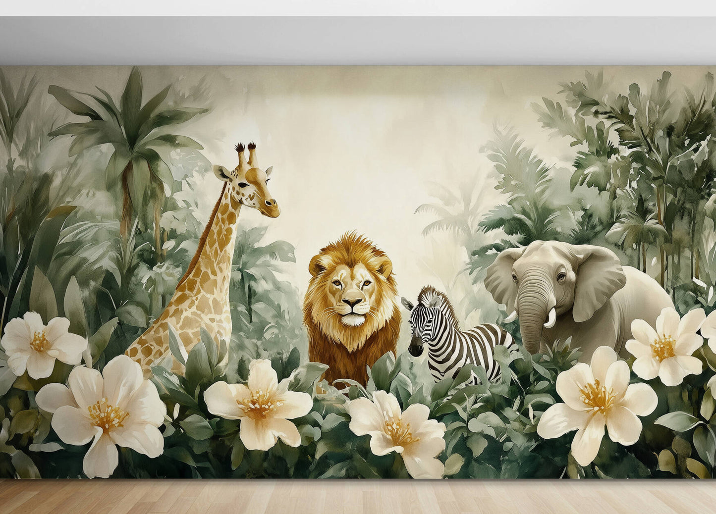 Kids Wallpaper - Jungle and safari animals wallpaper