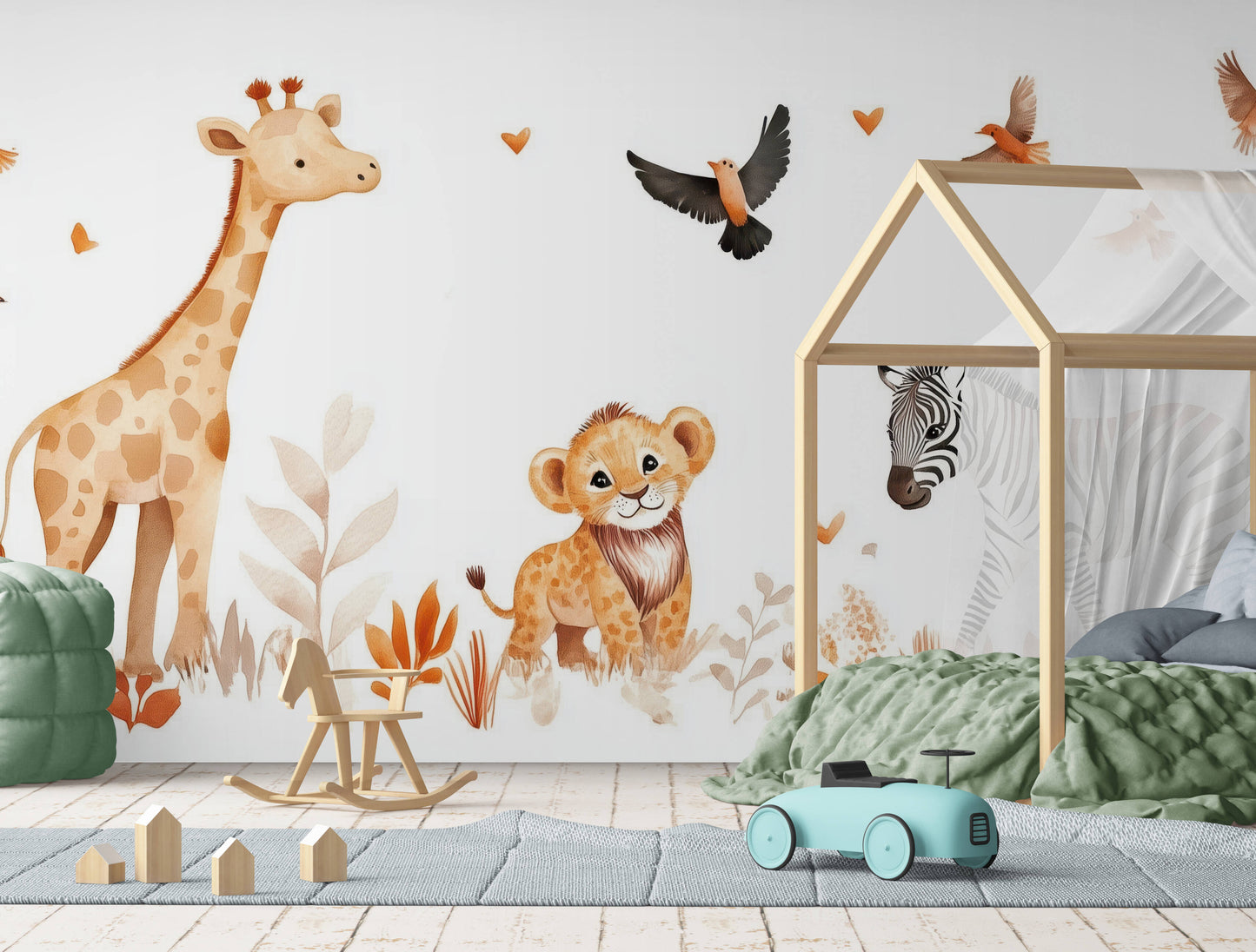 Kids Wallpaper - Jungle and safari animals wallpaper
