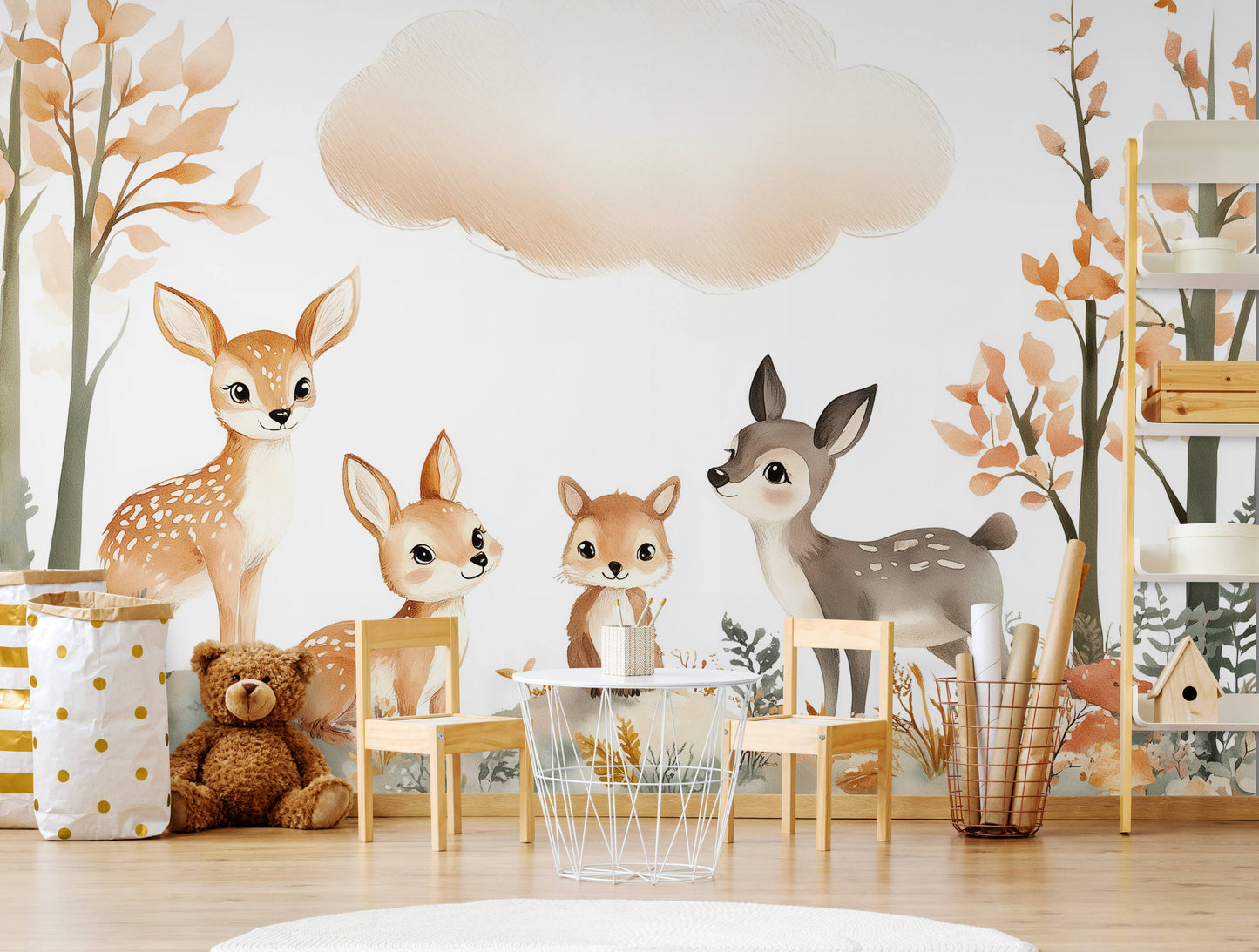 Kids Wallpaper - Woodland Animals