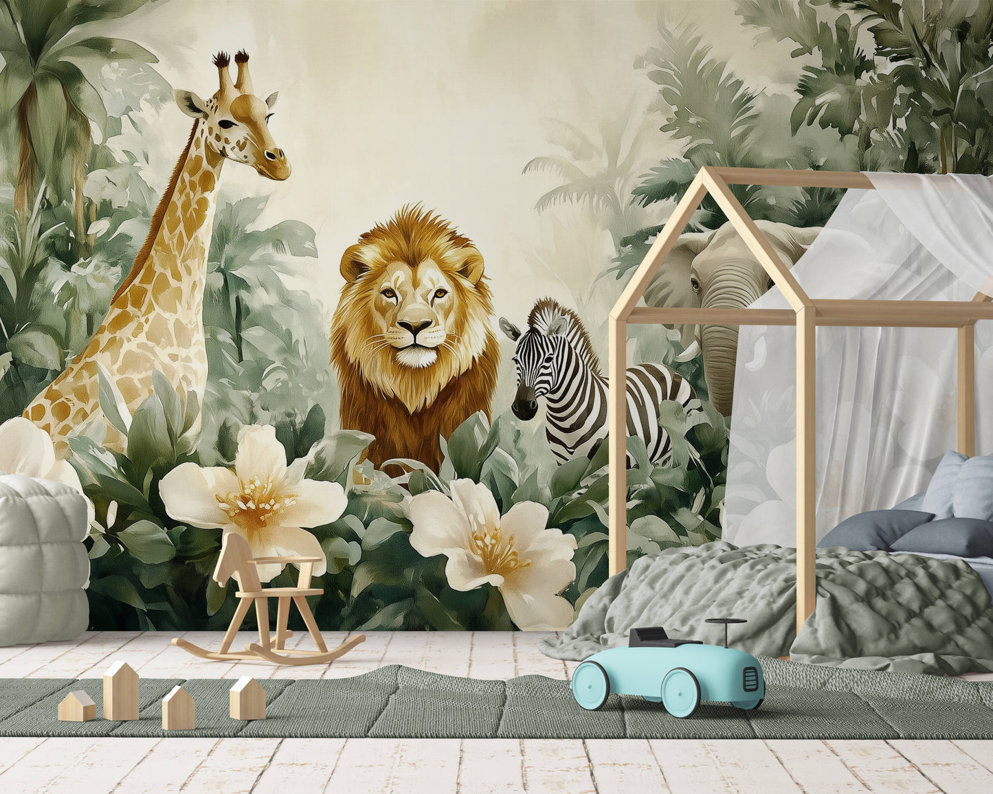 Kids Wallpaper - Jungle and safari animals wallpaper