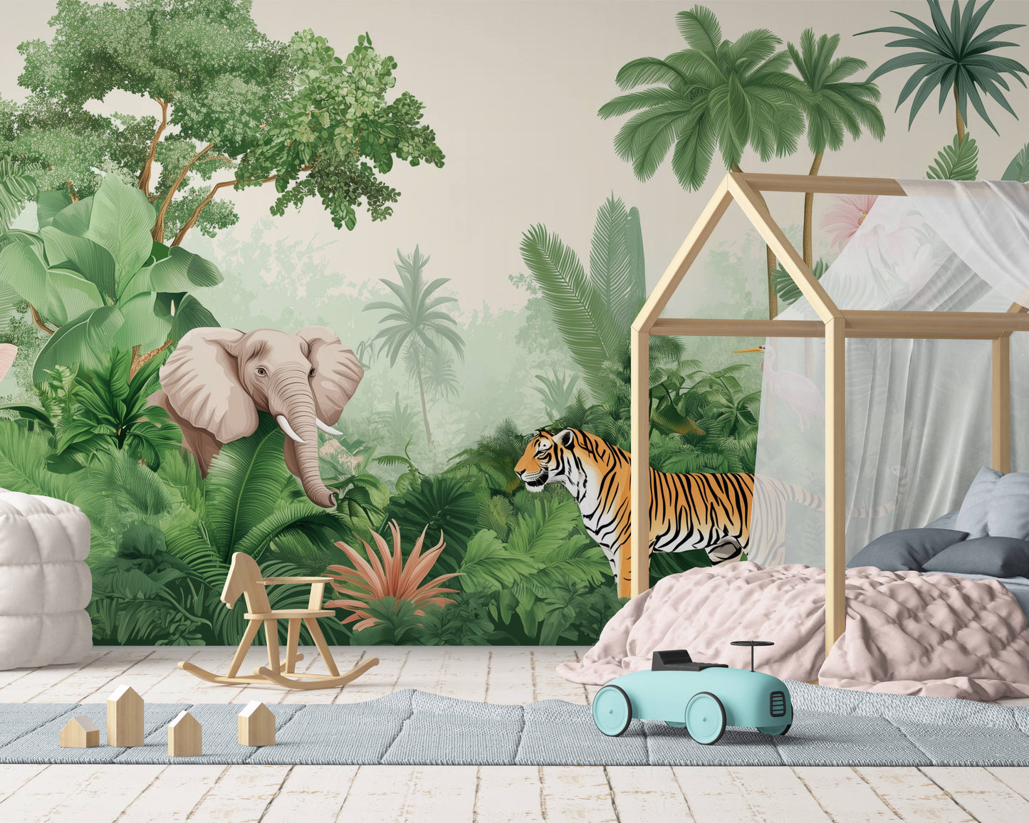 Kids Wallpaper - Jungle and safari animals wallpaper