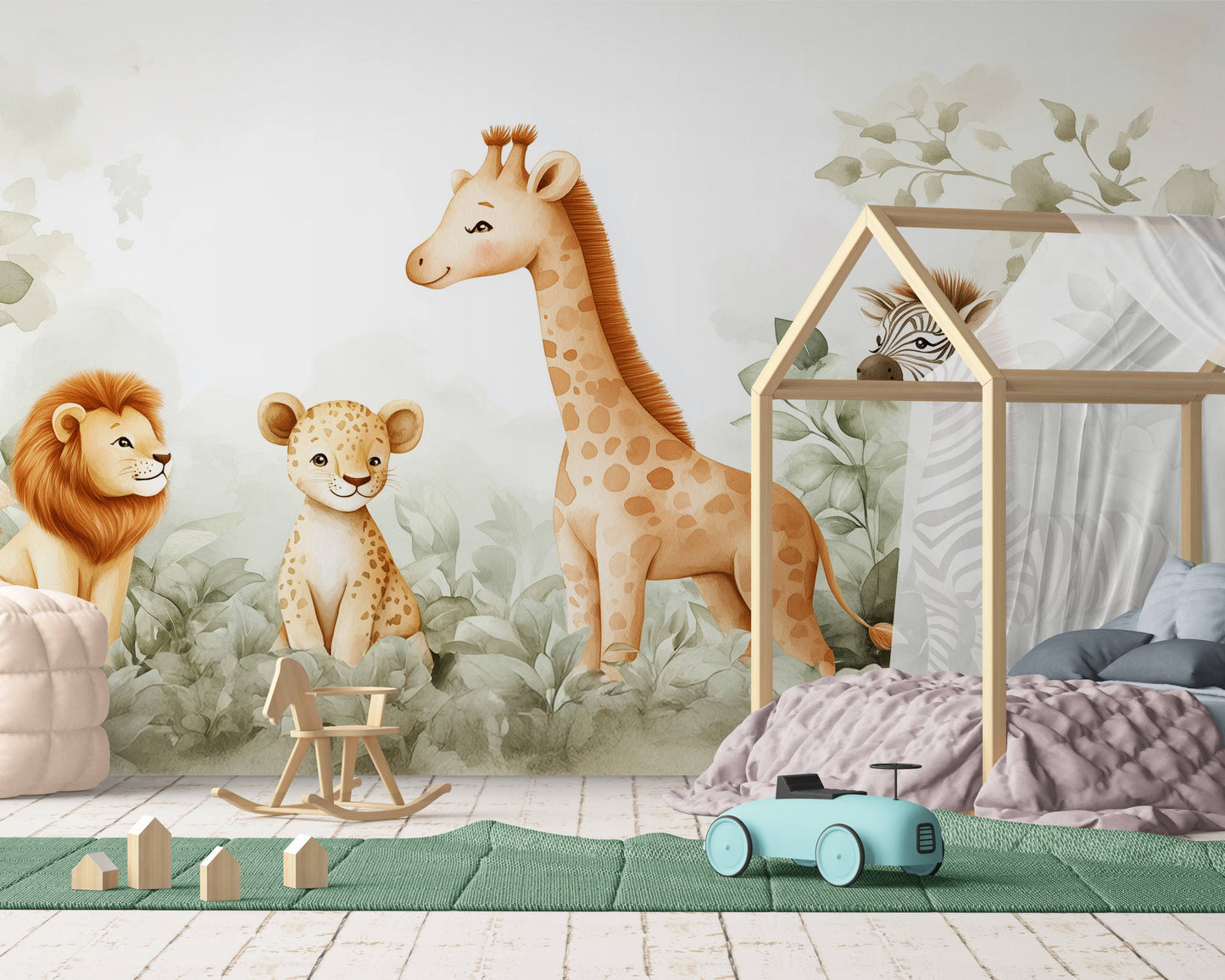 Kids Wallpaper - Jungle and safari animals wallpaper