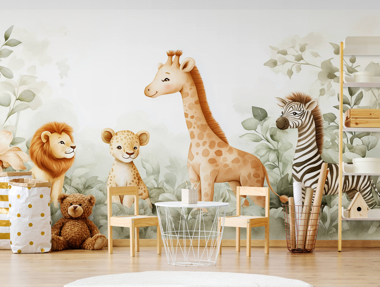 Kids Wallpaper - Jungle and safari animals wallpaper
