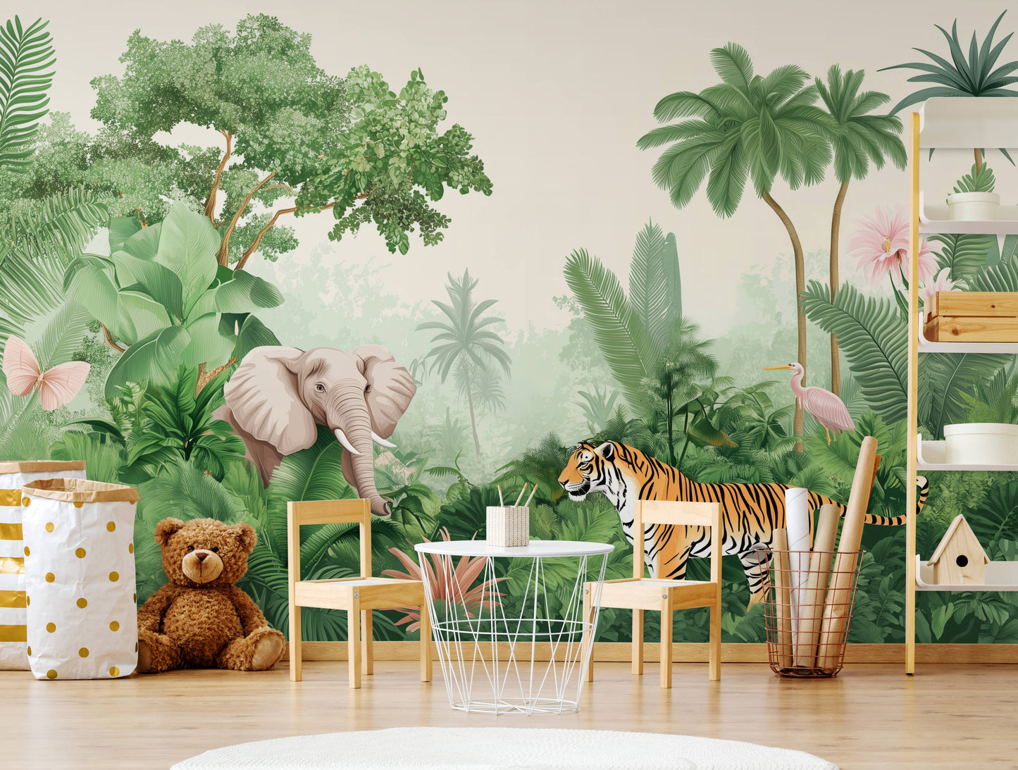 Kids Wallpaper - Jungle and safari animals wallpaper