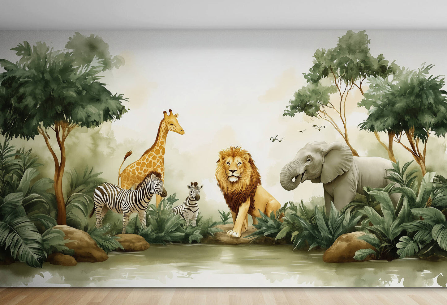 Kids Wallpaper - Jungle and safari animals wallpaper
