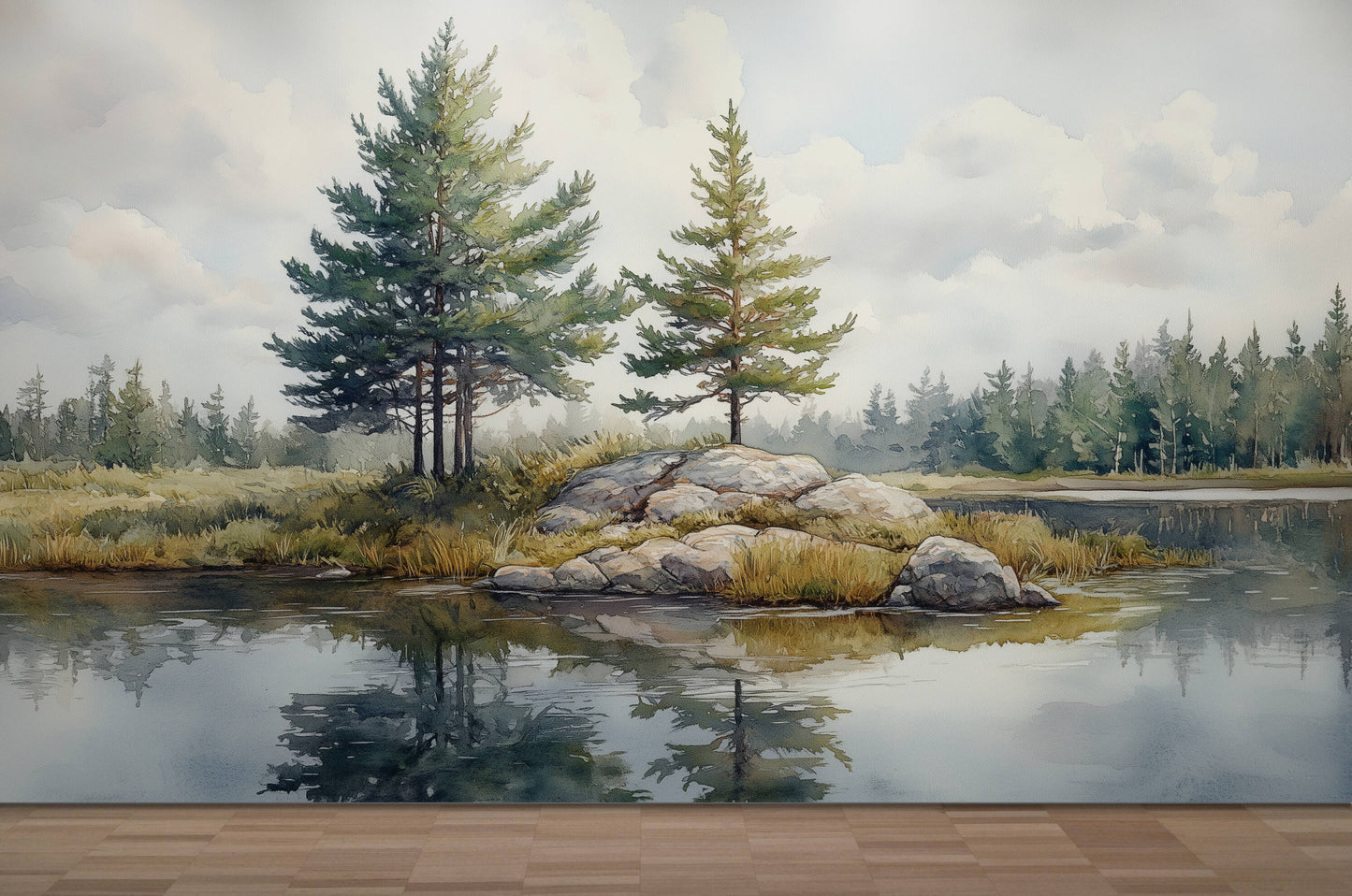 Landscape Wallpaper - Peel and Stick Polyester