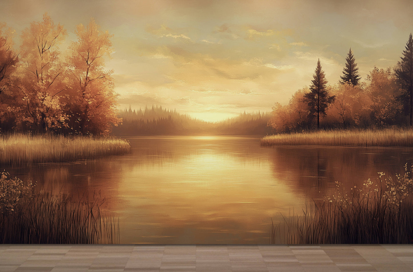 Landscape Wallpaper - Peel and Stick Polyester