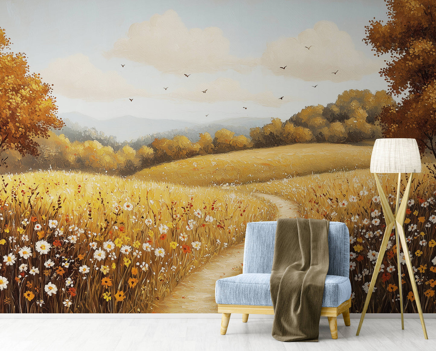 Landscape Wallpaper - Peel and Stick Polyester