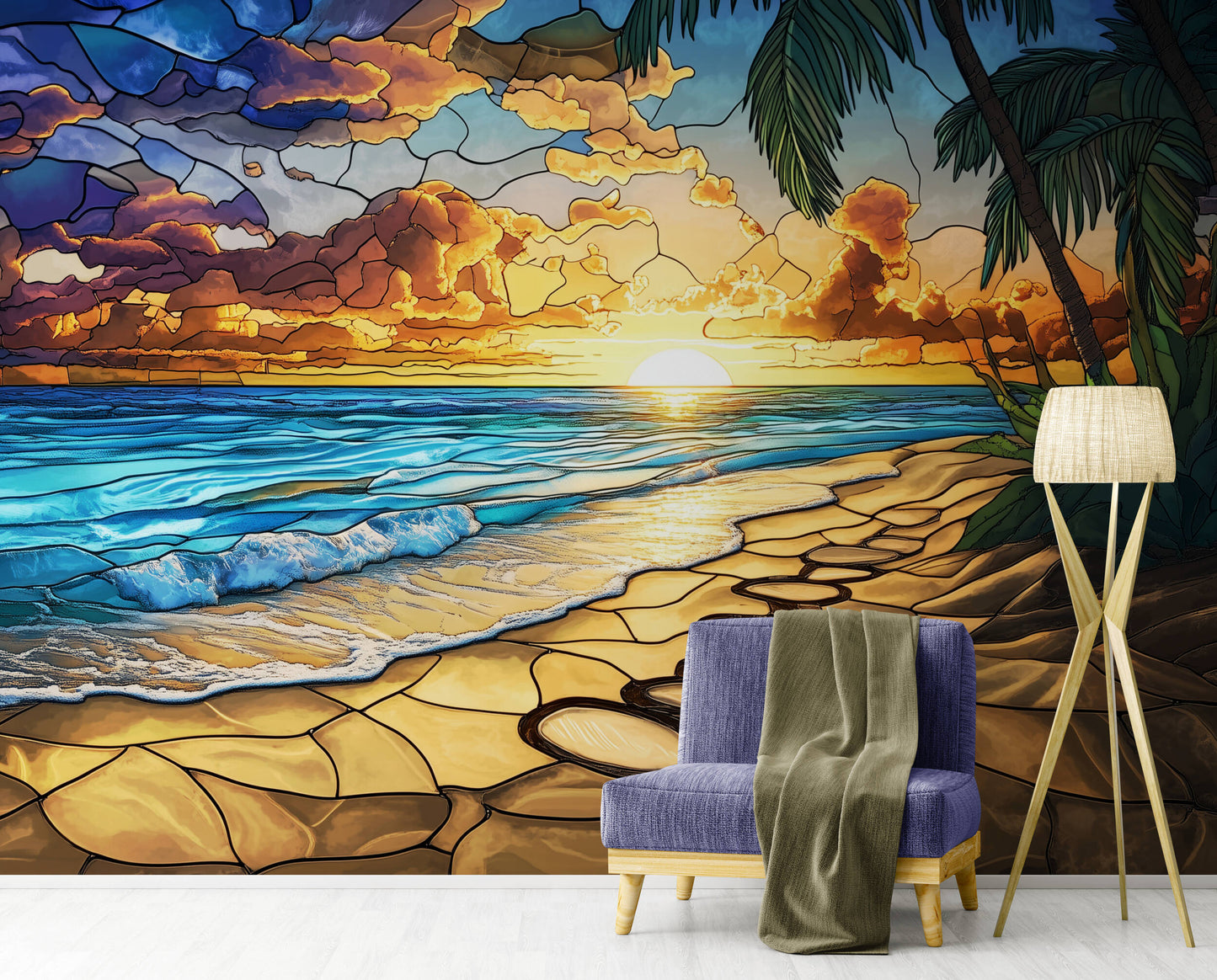 Ocean Wallpaper - Peel and Stick Polyester