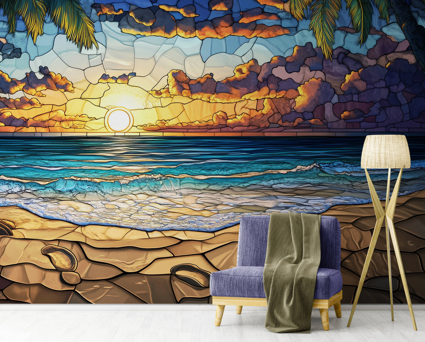 Ocean Wallpaper - Peel and Stick Polyester