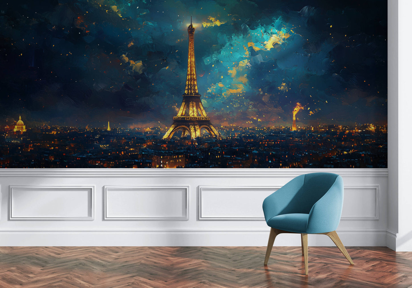 Paris Wallpaper - Peel and Stick Wallpaper Eiffel Tower