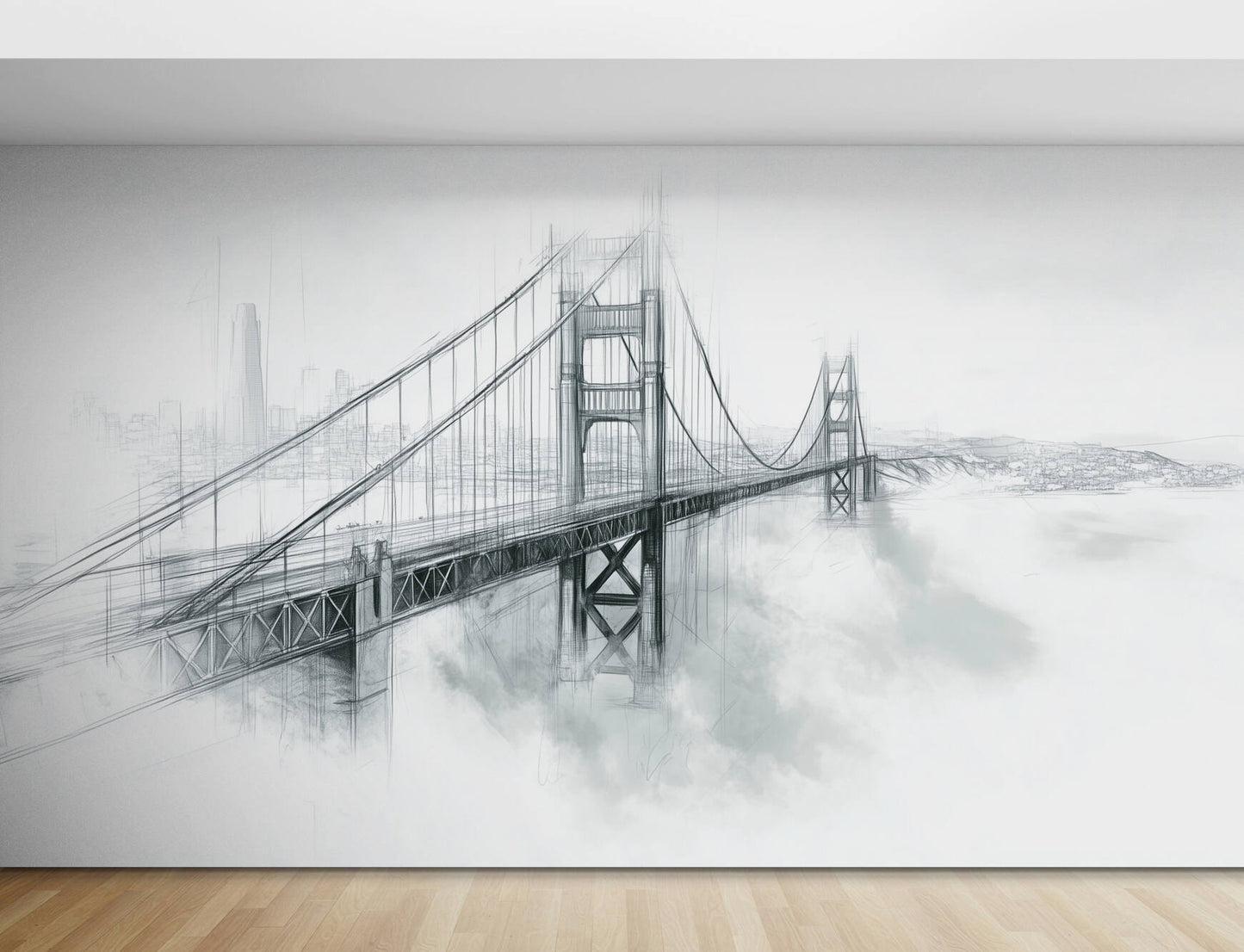 Wallpaper Golden Gate Bridge - Peel and Stick Polyester