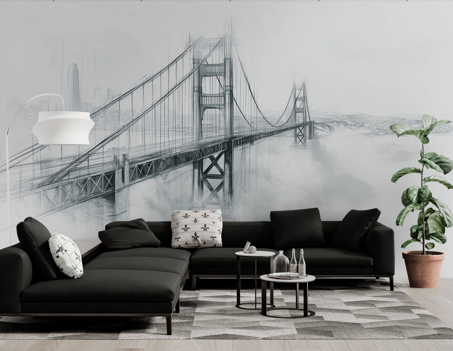 Wallpaper Golden Gate Bridge - Peel and Stick Polyester