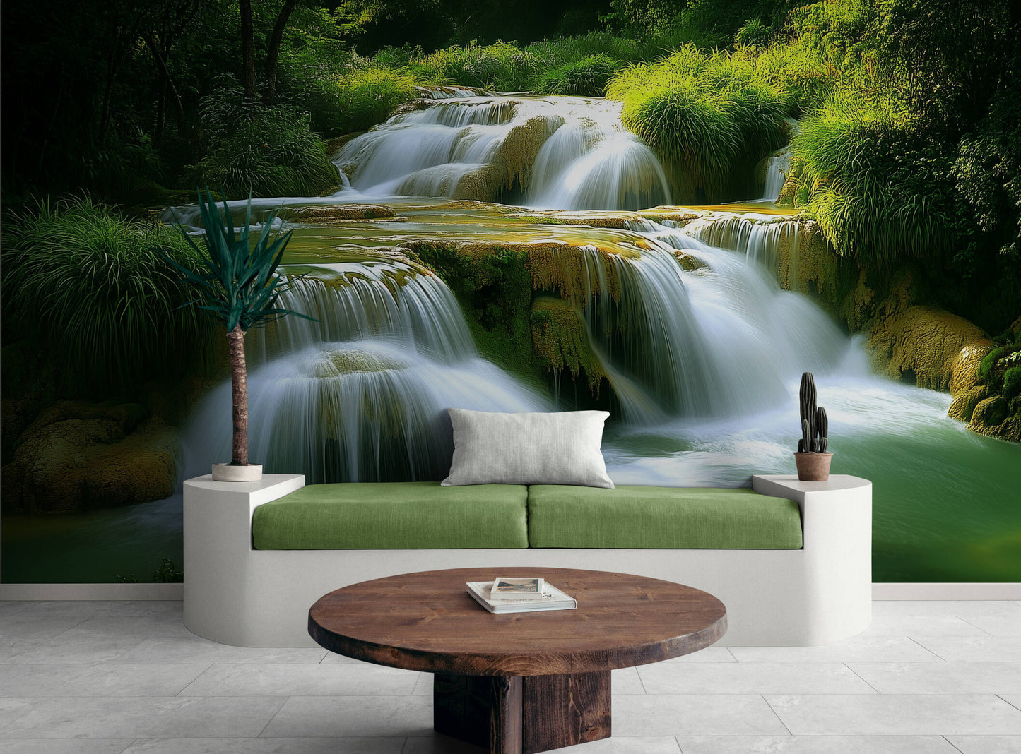 Waterfall Wallpaper - Peel and Stick Polyester