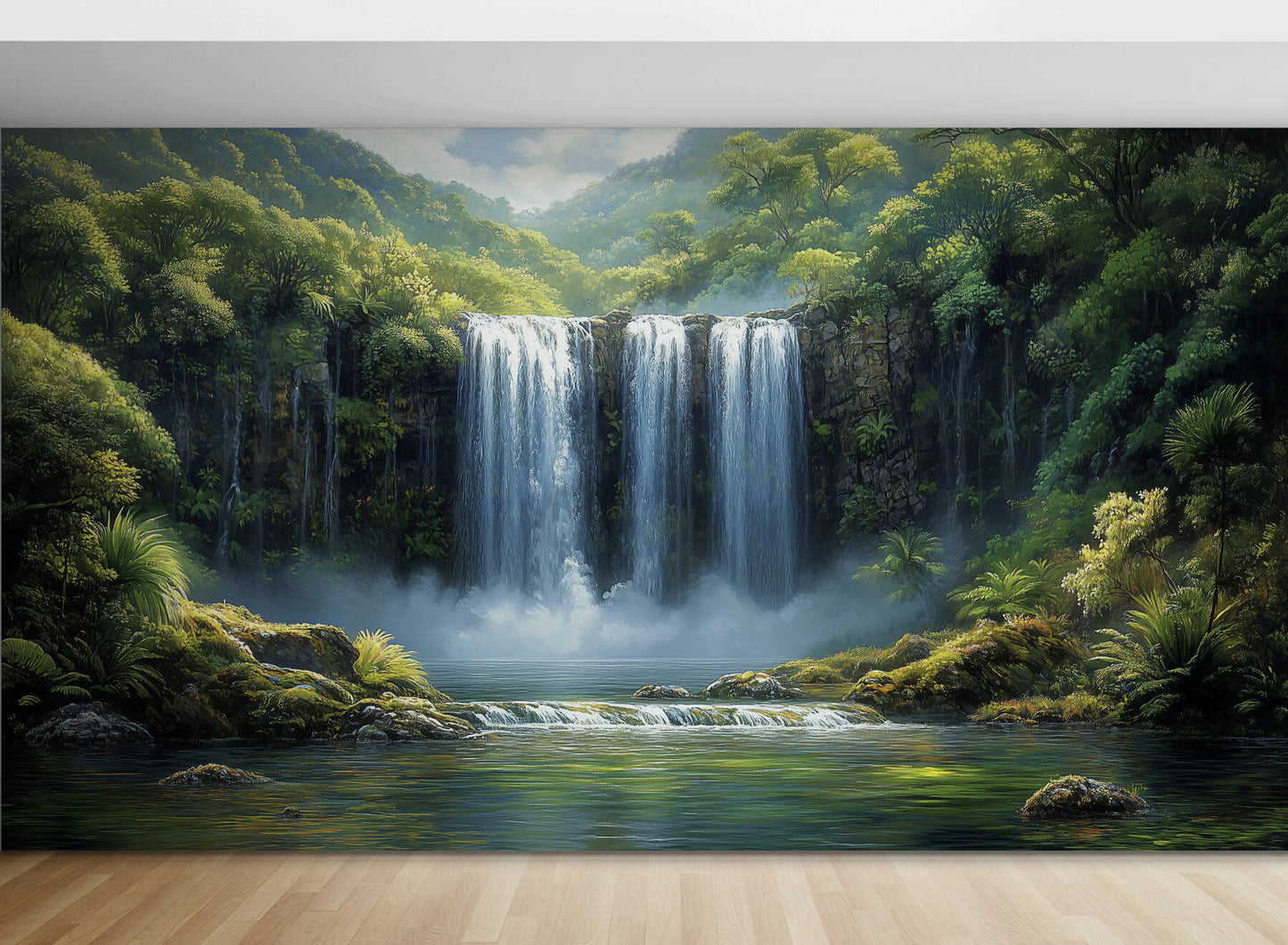 Waterfall Wallpaper - Peel and Stick Polyester