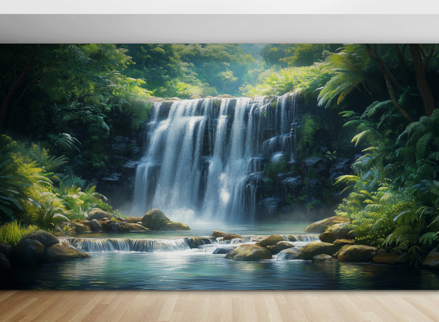 Waterfall Wallpaper - Peel and Stick Polyester