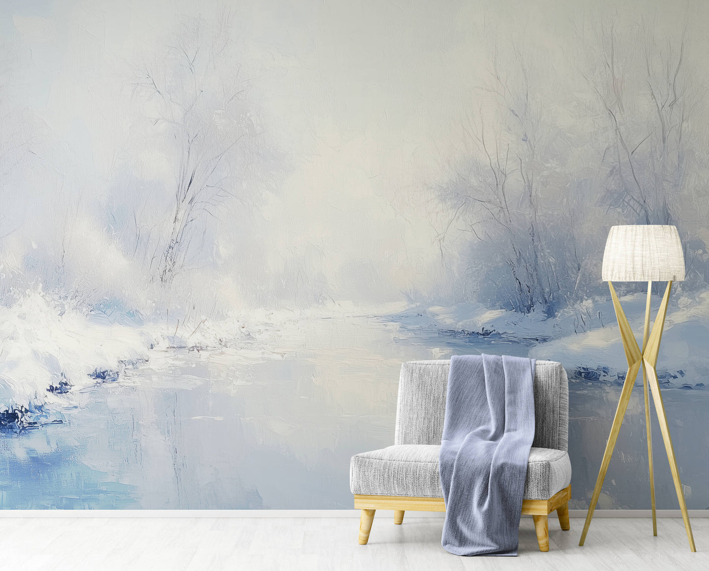 Winter Wallpaper - Peel and Stick Polyester