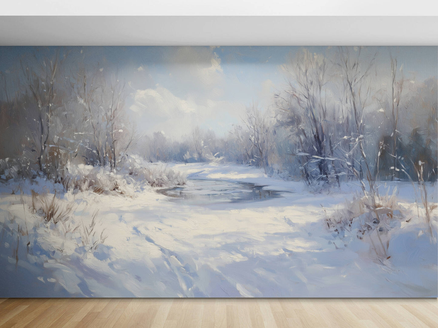 Winter Wallpaper - Peel and Stick Polyester