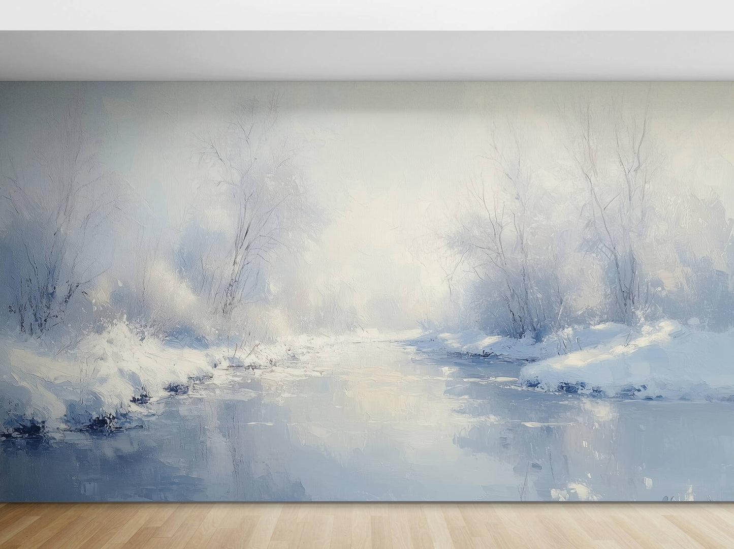 Winter Wallpaper - Peel and Stick Polyester