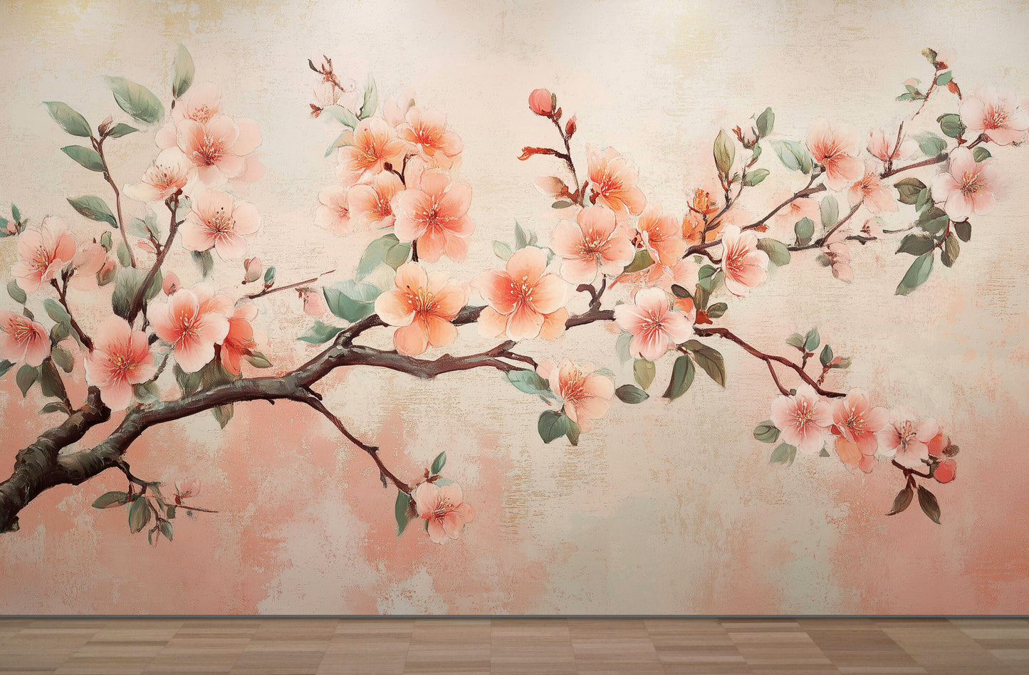 Floral Wall Mural - Chinoiserie-7