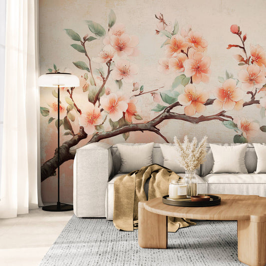 Floral Wall Mural - Chinoiserie-7
