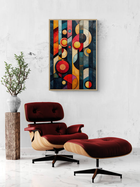 Abstract wall art - framed and unframed canvas