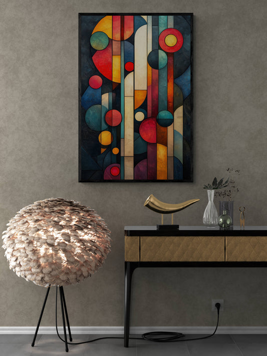 Abstract wall art - framed and unframed canvas
