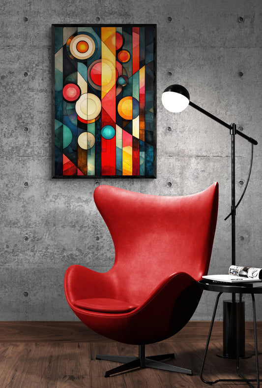 Abstract wall art - framed and unframed canvas